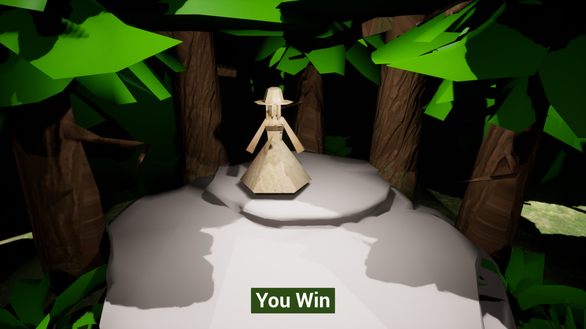 Forest witch win screen