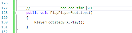 SW2 function that runs player footsteps audio call.