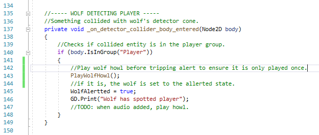 SW2 Wolf audio: Where the howl function is called.