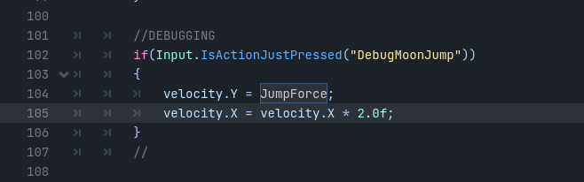 debug button for moonjump